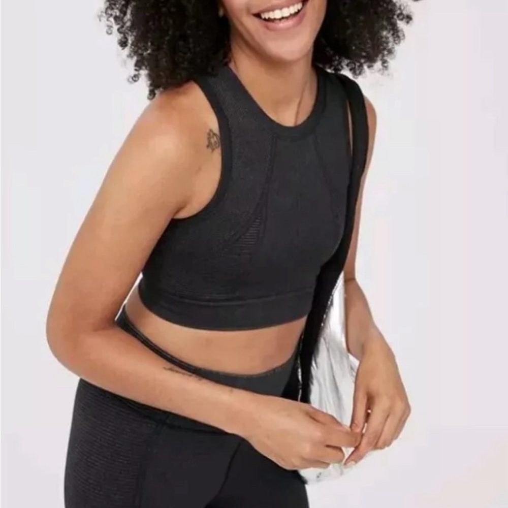 Aerie OFFLINE Set: Seamless Longline Sports Bra and Leggings